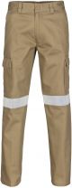 Cotton Drill Cargo Pants With 3M R/Tape
