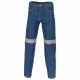 Taped Denim Stretch Jeans