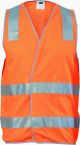 Day/Night Safety Vest with Hoop & Shoulder Generic R/Tape ORANGE
