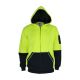DNC Hi Vis 2 Tone Full Zip Super Fleecy Hoodie