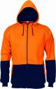 DNC Hi Vis Contrast Piping Fleecy Hoodie