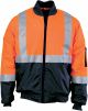 DNC HI VIS 2 TONE BOMBER JACKET WITH CSR REFLECTIVE TAPE