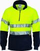 DNC Hi Vis Two Tone 1/2 Zip Polar Fleece with CSR Reflective Tape