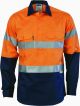 DNC Hi Vis Two Tone Closed Front Cotton Shirt with 3M Reflective Tape