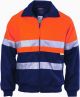 DNC Hi Vis Two Tone Bluey Bomber Jacket with CSR Reflective Tape