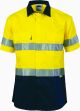 DNC Hi Vis Cool-Breeze Cotton Shirt with 3M 8906 Reflective Tape - Short sleeve