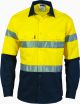 DNC Hi Vis Cool-Breeze Cotton Shirt with Generic Reflective Tape Long sleeve