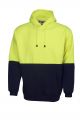 FACTORY SECONDS Blue Whale Hi Vis Fleecy Hoodie with Kangaroo Pocket <<NON-RETURNABLE bss-converted></picture>>