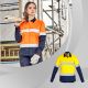 SYZMIK Workwear Womens Hi Vis Spliced Industrial Shirt
