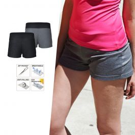 Bocini Ladies Athletic Shorts-(CK923) – Uniform Wholesalers