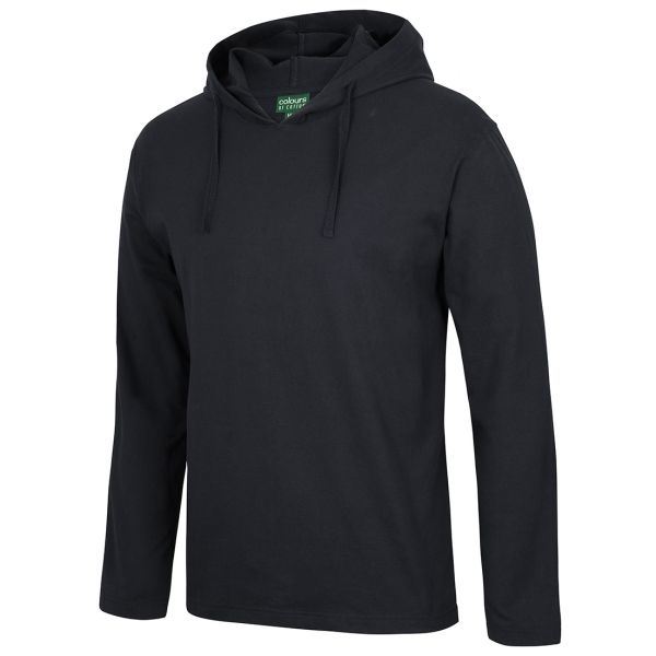 Long sleeve clearance tee with hood